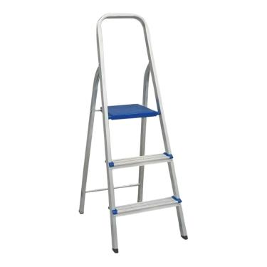 Imagem de Escada Doméstica Alumínio 3 Degraus Real Escadas - 48