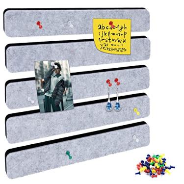 Imagem de Quadro de cortiça quadro de cortiça para paredes quadro de cortiça para quadro de pinos de escritório quadros de avisos para paredes (cinza)