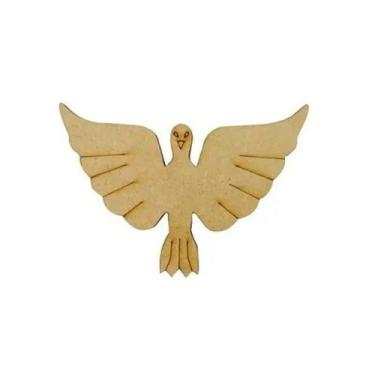 Imagem de Aplique Divino Espirito Santo 4cm Mdf Madeira Laser - ATACADÃO DO ARTE