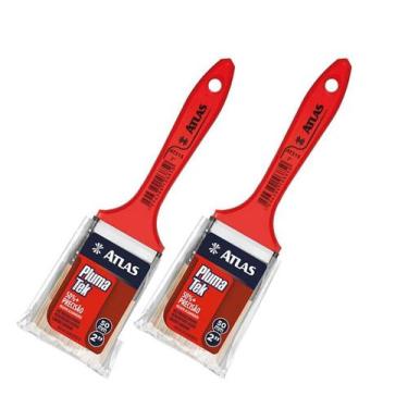 Imagem de Kit 2 Pincel Trincha Pintura Atlas At315 3/4 Polegada Extra Macia Plum