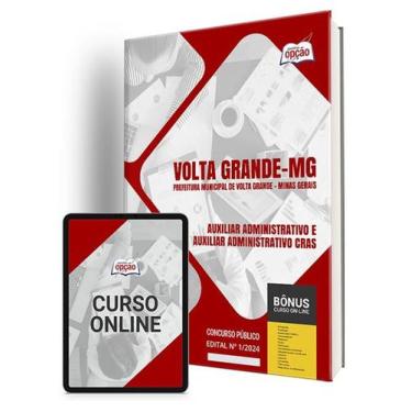 Imagem de Apostila Prefeitura de Volta Grande - MG 2024 - Auxiliar Administrativ