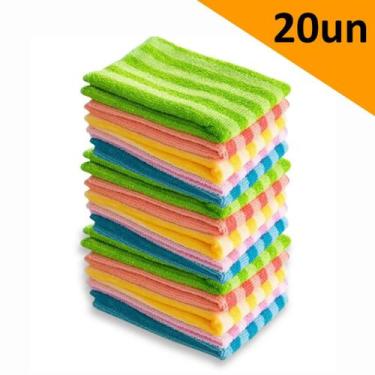 Imagem de Pano Microfibra Atoalhado de Limpeza 30x30cm Super Absorvente Multiuso