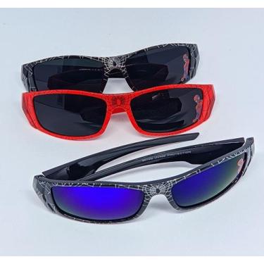 Imagem de Óculos de Sol Infantil Meninos Flexível Kids Spider Man Homem aranha P