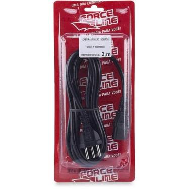 Imagem de Cabo de forca tripolar 3m p/ pc / monitor force line