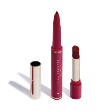 Imagem de Batom Vermelho Duo Perfect Match Niina Secrets 1,65g - eudora
