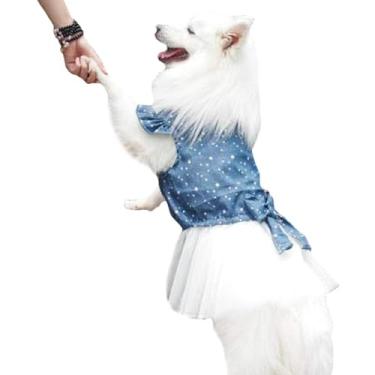 Imagem de FLAdorepet Bolinhas Grande Cão Vestido de Princesa Saia tutu Golden Retriever Pitbull Verão Roupas de Cachorro Fantasia de Moletom com CapuzFLAdorepet XL 43396-228613