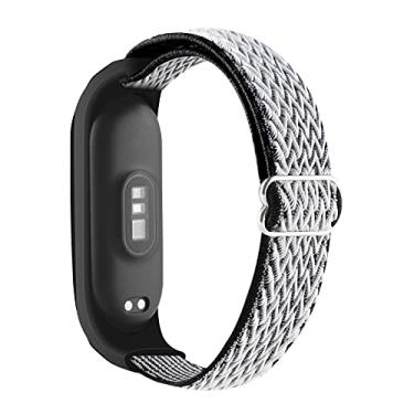 Imagem de WONFAITH Pulseiras elásticas de nylon ajustáveis compatíveis com Xiaomi Mi Band 6/Xiaomi Mi Band 5/Xiaomi Mi Band 4/Xiaomi Mi Band 3, pulseira de substituição esportiva macia e respirável para