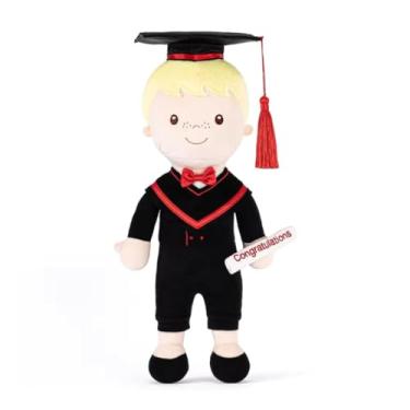 Imagem de Boneco Gloveleya Spring Menino Graduation Formatura Preto Loiro 40cm