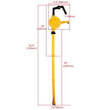 Imagem de Bomba de tambor de transferência rotativa manual de polipropileno de plástico Amarine