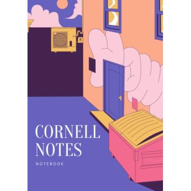 Imagem de Cornell Notebook: A4 Cornell Method Note-Taking for School, College, University Students Colourful Urban Outdoor Scene