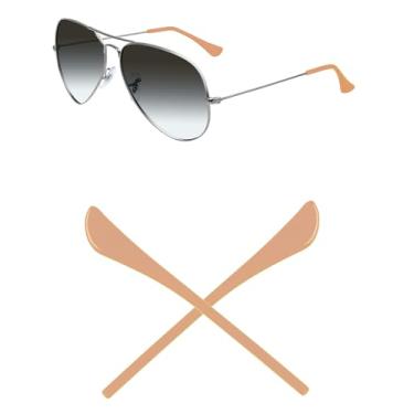 Imagem de Mryok Meias de substituição para óculos de sol Ray-Ban Aviator RB3025 55 mm/58 mm/62 mm/RB3362 59 mm - Flesh
