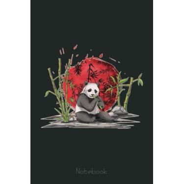 Imagem de Eating Panda Japan Red Sun Notebook: Cute Red Panda 110 Pages Class Note Taker Journal For High School College University Student