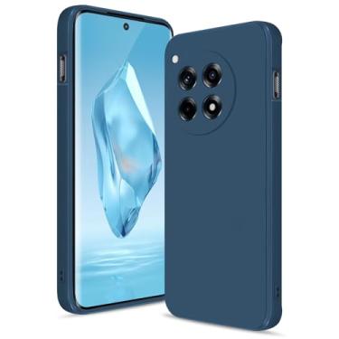 Imagem de Btstring Capa para Oneplus 12R, capa de silicone macio com proteção de câmera atualizada, capa fina à prova de choque com forro de microfibra antiarranhões, azul