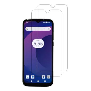 Imagem de UPONEW Pacote com 2 para Orbic Joy 2 protetor de tela de vidro temperado altamente transparente antiarranhões