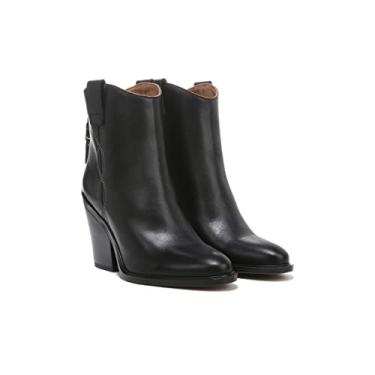 Imagem de Franco Sarto Bota feminina de cano curto Germaine Western Bootie, Couro preto, 36