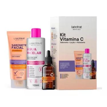 Imagem de Kit Facial Vitamina C Skincare Antienvelhecimento com 3 Produtos Labot
