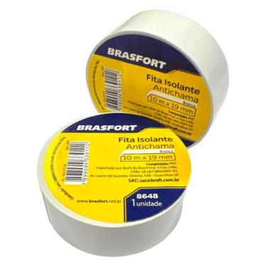 Imagem de Fita Isolante Antichama 10MT BRASFORT branca