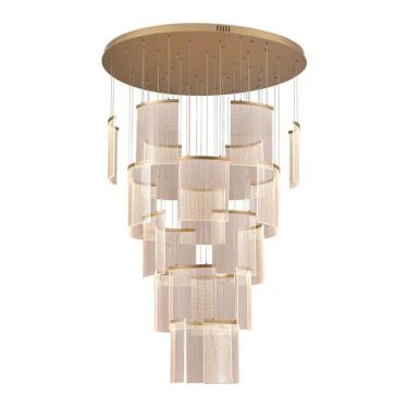 Imagem de Lustre Pendente Astraled Starlit Pl-9852 Dourado Led Bivolt