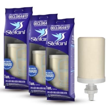 Imagem de Vela Carvão Ativado para filtro de barro Stéfani - Kit 3 Unidades