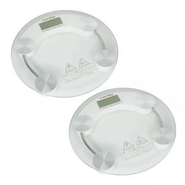 Imagem de Kit 2 Balanças Digital Coporal Importway Banheiro Academia Até 180kg -