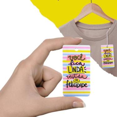 Imagem de 50 Peças  Tag para Roupas  Flork  Tamanho 4x7,5 cm - 4Food Print 