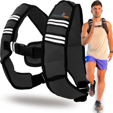 Imagem de Gymnastics Power Colete pesado de 9 kg sacos de ferro removíveis preenchidos com areia para homens e mulheres, treino para calistenia e treinamento esportivo