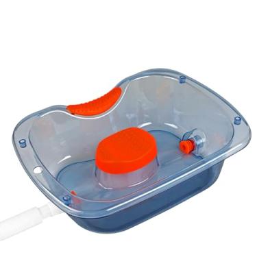 Imagem de Lavatório de cabelo para cama, tigela de xampu portátil e lavatório em casa para idosos, mulheres grávidas com suporte de pescoço lavatório de cabelo.