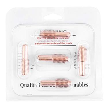 Imagem de Eletrodo de plasma de 5 pces, consumíveis da tocha de corte do cortador do plasma, consumíveis de corte do bocal de cobre para a substituição