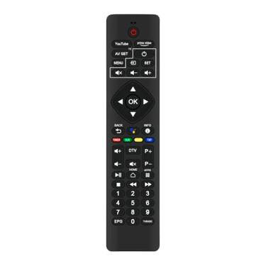 Imagem de Controle remoto de voz de substituição para Tele System UP T2 4K Decodificador Smart TV, sintonizador DVB-T2 HEVC HDR10+HLG