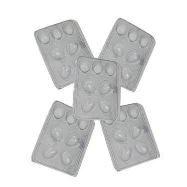 Imagem de 25 embalagens flip fiesta páscoa ovos transparente 30gr flip