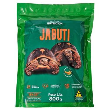 Imagem de Alimento para Jabutis Aroma Banana Ração Jabuti 800Gr Bag - Nutricon