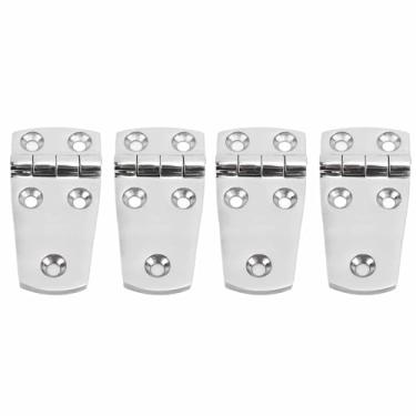 Imagem de 4 PCs Hatch Hatch Dobradiças, 316 Dobradiças de Porta de Aço Inoxidável, Dobradiças de Escotilha Pesada para Barcos para Barcos para Barcos, Iates, Portas, Armários (76mm*38mm)