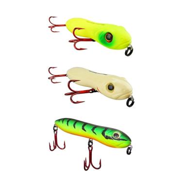 Imagem de Kit 3 Iscas Artificiais Superfície Marine Sports Hammer 100 10cm 18g Zig Zag