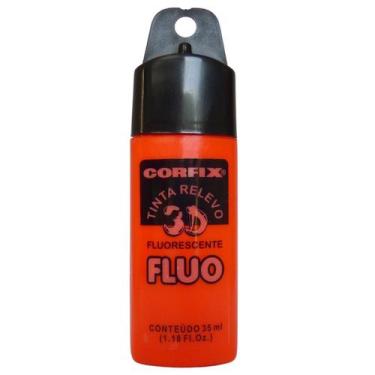 Imagem de Tinta Relevo 3d Corfix Fluorescente 35ml 1002 - 14800, 1013 - VERMELHO