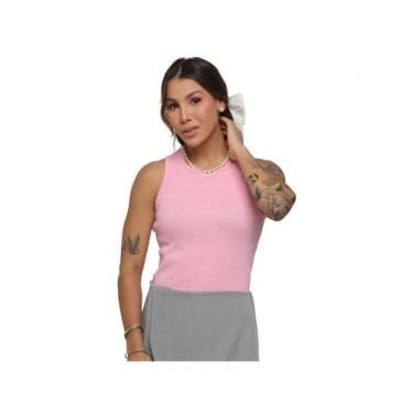 Imagem de Regata Feminina Básica em Canelado Costas Fechadas Slim - Audax Brasil