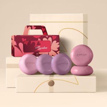 Imagem de Presente Todo dia Sabonetes Sortidos Amor e Carinho 5un de 90g cada - 