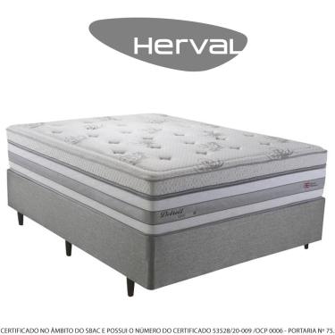 Imagem de Cama Box Casal Herval Detroit, Molas Maxspring, 138 cm