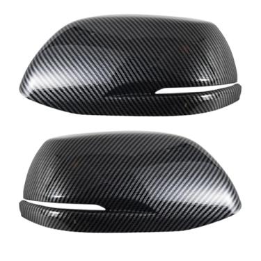 Imagem de DACOLWZING Carcaça de espelho retrovisor de plástico de fibra de carbono compatível com CRV -CR-V 2012-2016 Acessórios de espelho retrovisor de concha protetora(A Pair)