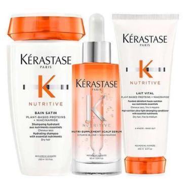 Imagem de Kérastase Nutritive Kit  Shampoo + Condicionador + Sérum - Kerastase, 