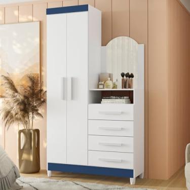 Imagem de Guarda Roupa Cômoda 2 portas e 4 gavetas NEW Capri Quadriflex Moveis Albatroz