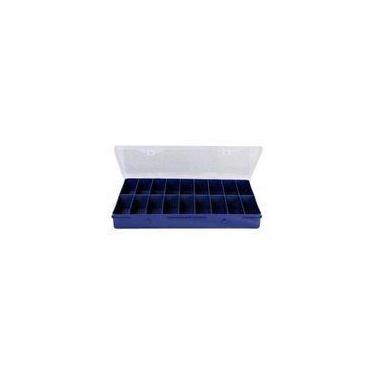 Imagem de Estojo Simples 35x22cm Azul 18 Divisórias - HI