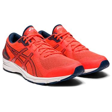Imagem de ASICS Tênis de corrida masculino, Laranja/azul marinho-laranja, 43