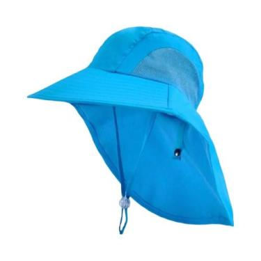 Imagem de Chapéu Balde Infantil com Aba Larga e Proteção UV - Ajustável para Pra
