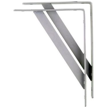 Imagem de Suporte Prateleira Mão Francesa uso Madeira 30x30cm 12 Peças - Starfer