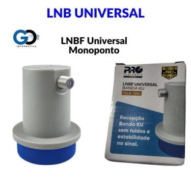 Imagem de Lnb Universal 1 Saida Simples Banda Ku Lnbf - Proeletronic