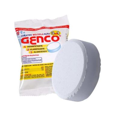 Imagem de Cloro Pastilha 3 Em 1 Multipla Ação Genco Tabletes 200g