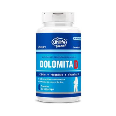 Imagem de Dolomita D 950mg 120cps Cálcio, Magnésio, Vitamina D-Unilife