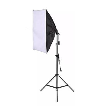 Imagem de Softbox Luz contínua 50x70cm Soquete e27 Kit com Tripé