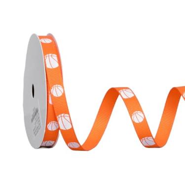 Imagem de YAMA Fita de basquete 10 metros, fita esportiva de gorgorão para artesanato, laços de cabelo, embrulho de presente, decoração de festa de equipe (3/20.3 cm)