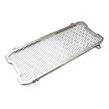 Imagem de Acc-Creativity Protetor de proteção de grade do radiador de aço inoxidável para motocicleta compatível com Kawasaki Z650 2017-2019 (prata)
